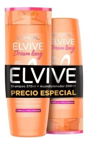  Shampoo Elvive Dream Long 370ml + Acondicionador 200 Ml