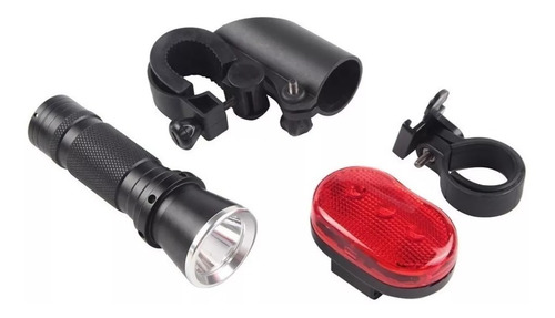 Juego Luces Led Bicicleta Blanco Rojo Linterna Um Lights