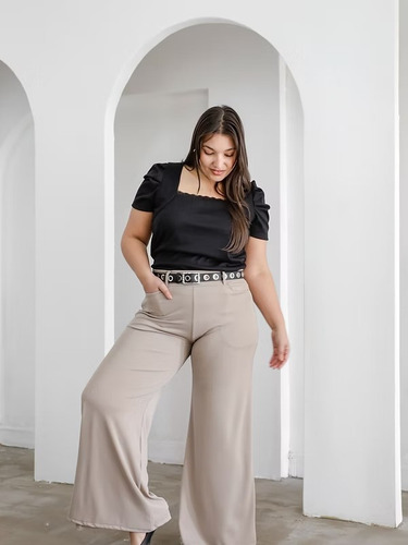 Remera Mujer Talles Grandes Escote Cuadrado Princesa