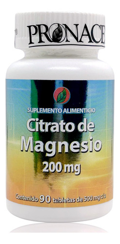 Imagen 1 de 1 de Citrato De Magnesio 90 Tabletas Pronacen