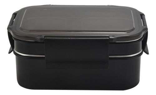 Caja De Almuerzo/merienda Con Compartimento Apilable De Acer