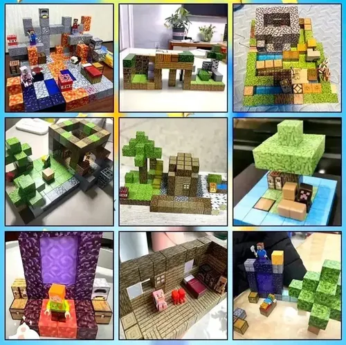 Jm Bloques Magnéticos De Minecraft De 100 Piezas. .. Jm | Meses sin interés