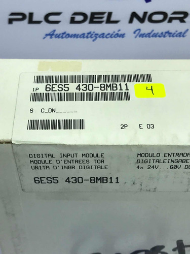Siemens 6es5 430-8mb11 Mod D Entrada Digital 6es5430-8mb11 4