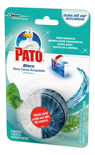 Detergente Sanitário Bloco para Caixa Acoplada Herbal Pato
