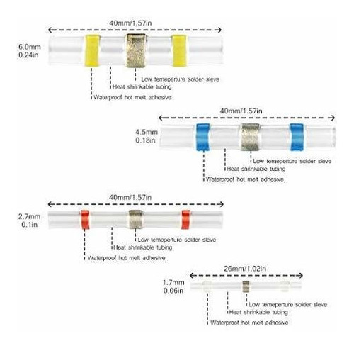 200 Conector Cable Sellado Soldadura Sello Plustool