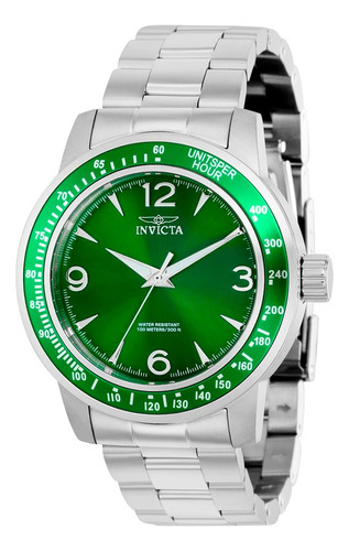 Reloj Analógico Invicta Original 38527 Cuarzo Verde