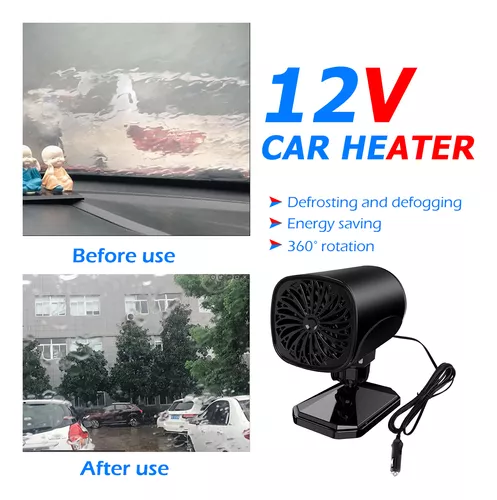 Calentador De Ventilador De Coche 2 En 1 De 12 V/24 V, 120 W