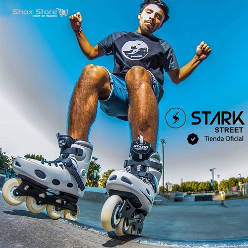 Imagen 6 de 9 de Rollers Profesionales Stark Street Bota Rigida Slalom Abec11