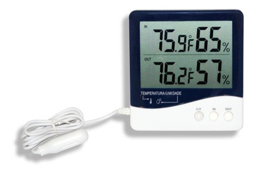 Termo-higrômetro Temperatura E Umidade Interna E Externa