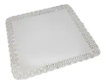 Comprar Bandeja Plastica Cuadrada Filigrana Para Tortas Masas 38cm