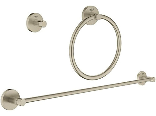 Grohe 40821en1 Juego De Accesorios Esenciales City 3 En 1, N