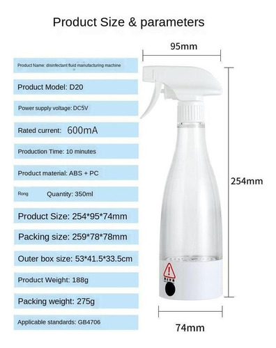Imagen 8 de 12 de 2 Generadores De Hipoclorito De Sodio 84 De 350 Ml