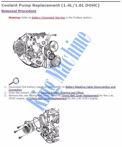 Manual De Taller - Reparacion Chevrolet Aveo 2011 - 2015 *