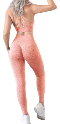 Conjunto Deportivo Leggins Top Lycra Galasport Gym Yoga Cut