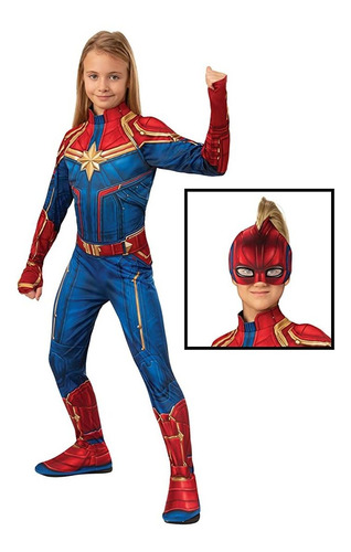 Captain Marvel Hero Costume Suit Large