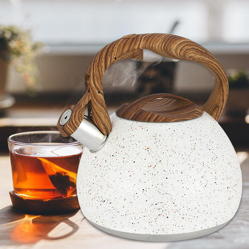 Tetera Con Mango De Patrón De Madera Para Tetera Con