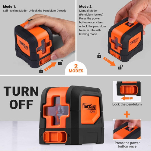 Nivel Laser De Linea Cruzada Autonivelante - Tacklife