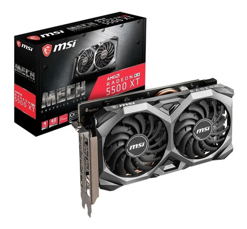 Placa Video Msi Radeon Rx 5500 Xt Mech Oc 4gb Gddr6 Oficial