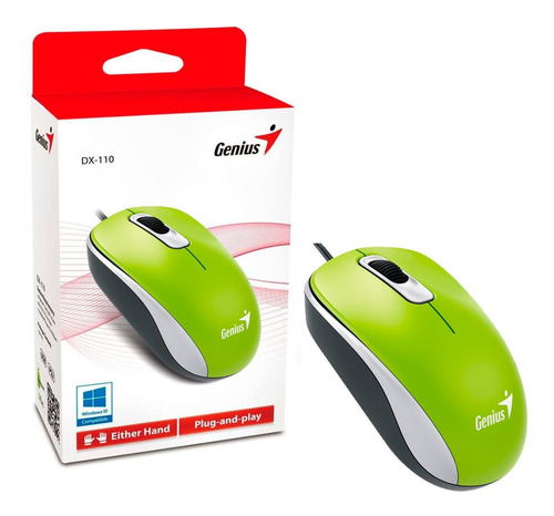 Mouse Genius  DX-110 USB verde primavera