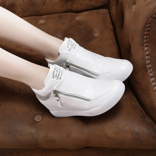 Zapatillas De Deporte Con Cuña Para Mujer,zapatos Informales