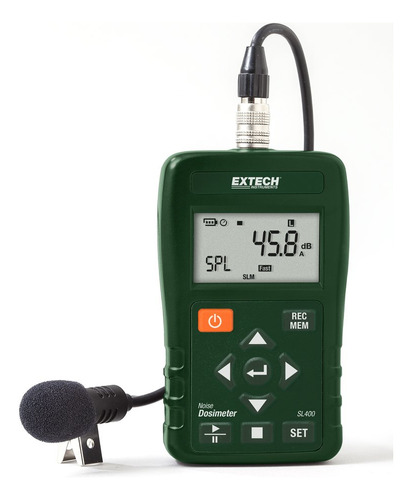 Extech Dosimetro De Ruido Personal Sl400 Con Interfaz Usb