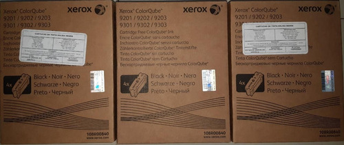 Tinta Solida Original Xerox Negro 108r00849 Colorqube 9201