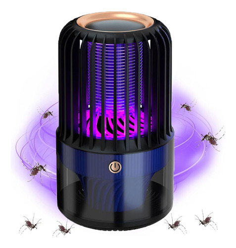 Matamosquitos Recargables para Interiores y Exteriores modo de Luz para Ambiente Nocturno Funcionamiento Silencioso Ahorro de Energía Haozi Bd-360
