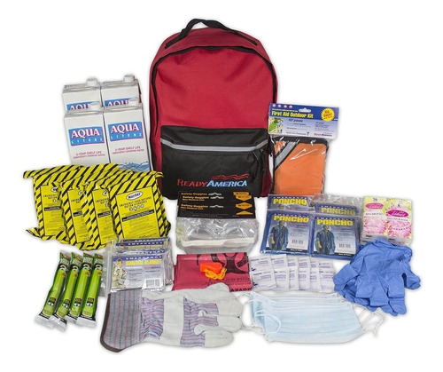 Kit De Emergencia Esencial Para 4 Perso. Mochila Para 3 Días