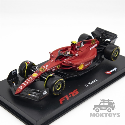 Casco Bburago 1:43 F1 Ferrari F1-75 Versión 2022