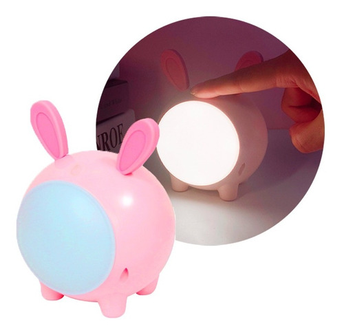 Velador Infantil Led Usb Táctil Luz De Noche Recargable