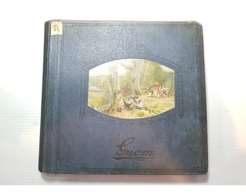 Antiguo Fonografo Niño Niña Gnim 1920 6 Discos Ro 2029