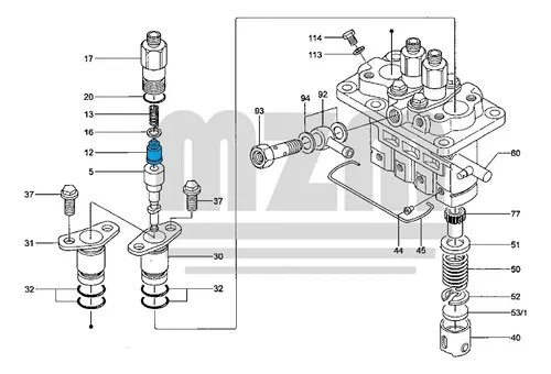 140110-3620 Zexel Válvula K15 Jg Com 4 Peças | Parcelamento sem juros