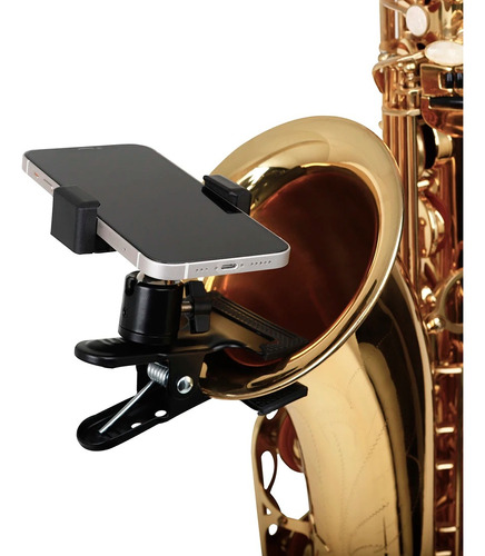 Pinza Soporte Celular Música Saxofón Guitarra Batería