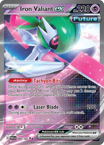 Iron Valiant Ex 89/182 Paradox Rift Scarlet & Violet
