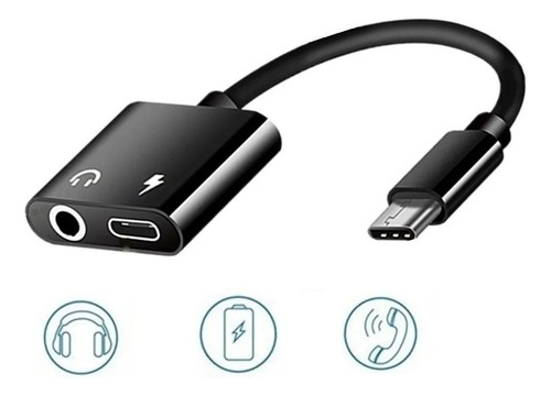 Cable Adaptador Usb Tipo C Audio 3.5 Mm / Carga