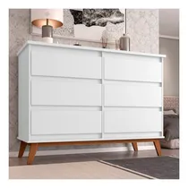 Comprar Cômoda Para Quarto Luxo Arezzo Com 6 Gavetas Reforçada
