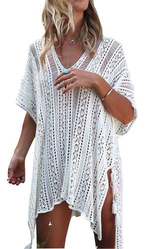 Wander Agio - Tnica De Playa Con Mangas Para Mujer, Vestido 