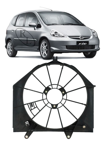 Defletor Da Ventoinha Radiador Honda Fit 2003 2004 2005 2006