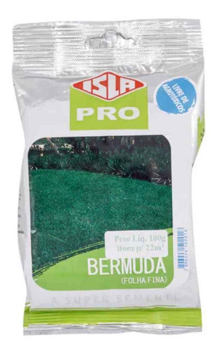 Sementes Grama Bermuda (folha Fina) 100g Isla