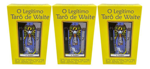 Kit Com 3 Baralhos O Legítimo Tarot Waite 78 Cartas