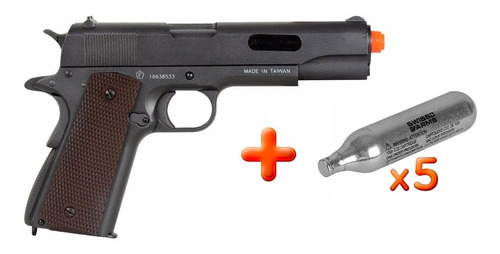 Pistola Pressão P1911 Full Metal 4.5mm Blowback