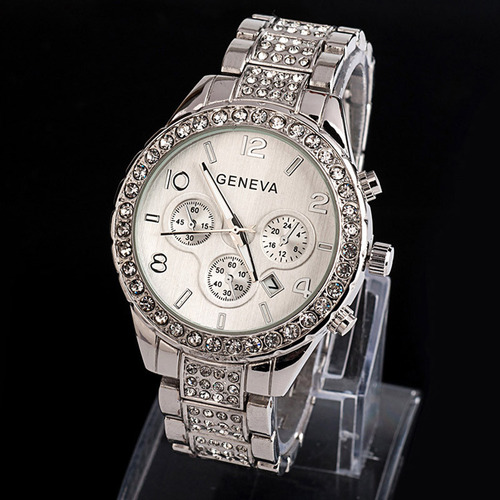 Reloj De Cuarzo De Cristal Para Mujer Gd