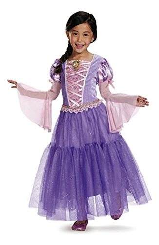 Rapunzel Disfraz De Princesa Disney Enredado, X-small/3t-4t