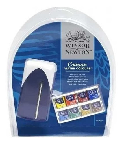 Estojo Aquarela Cotman 8 Cores + Gode +pincel Winsor&newton