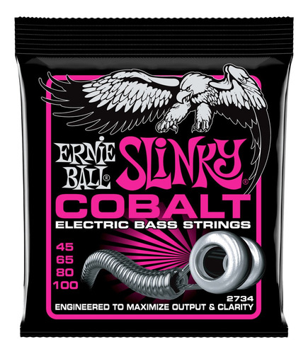 Imagen 1 de 1 de Ernie Ball Cuerdas Bajo Super Slinky Cobalt 45-100