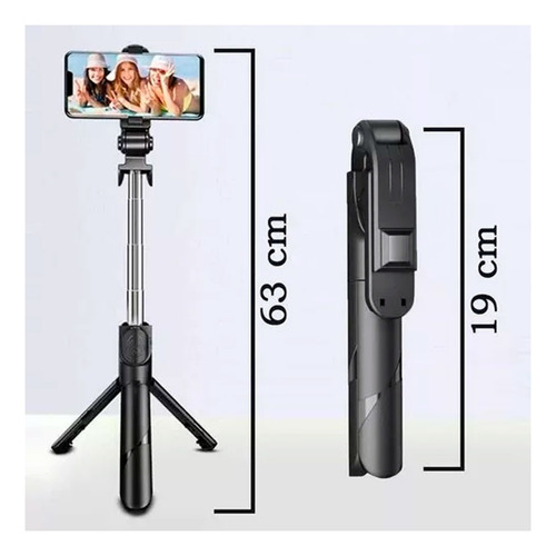 Palo Selfie Tripode Bastón 2 En 1 Bluetooth Celular Xt-02