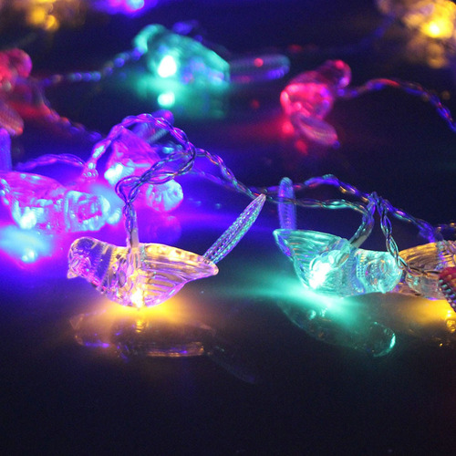 H Led Luces De Cadena De Pájaros Con Pilas 20 Iluminación