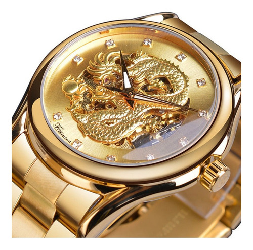 Relojes Forsining Classic Alloy Dragon Man