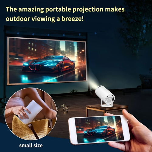 Mini Proyector Portátil Con Wifi6 Y Bt5.0 Keystone