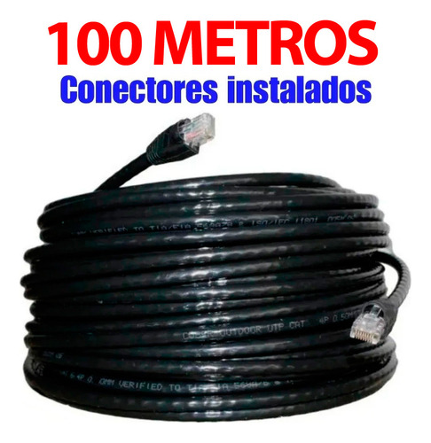 Cable Utp 100 Metros Cat5e Intemperie Outdoor Cctv Redes